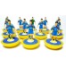 Subbuteo Andrew Table Soccer Suzuki Moto GP Team on Classic Lightweight bases custom team